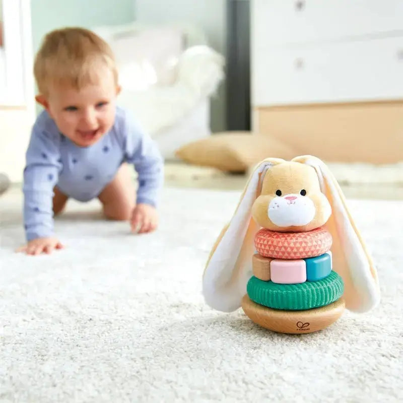 Fidtoy Bunny Stacking Toy Baby Sensory Learning Rings Toy