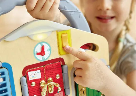 Fidtoy Montessori Tableau d'activités Occupé Verrouiller et Déverrouiller pour Tout-petits