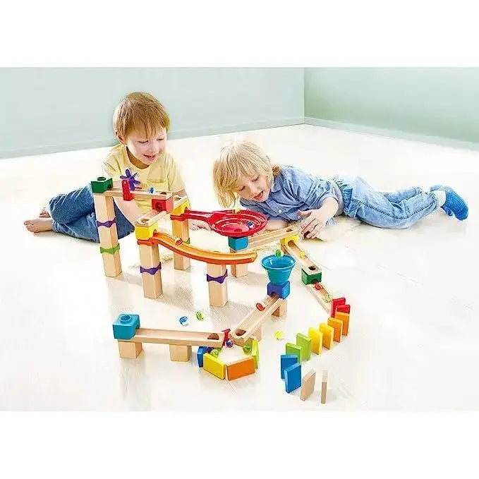 Fidtoy DIY Marble Run Race Track Toy 81 Piece STEM Building Set