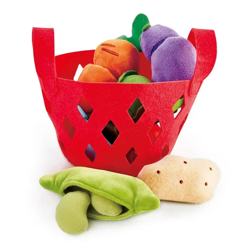 Fidtoy Juego de juguetes de cesta de verduras para juegos de imitación para niños pequeños de 18 meses en adelante