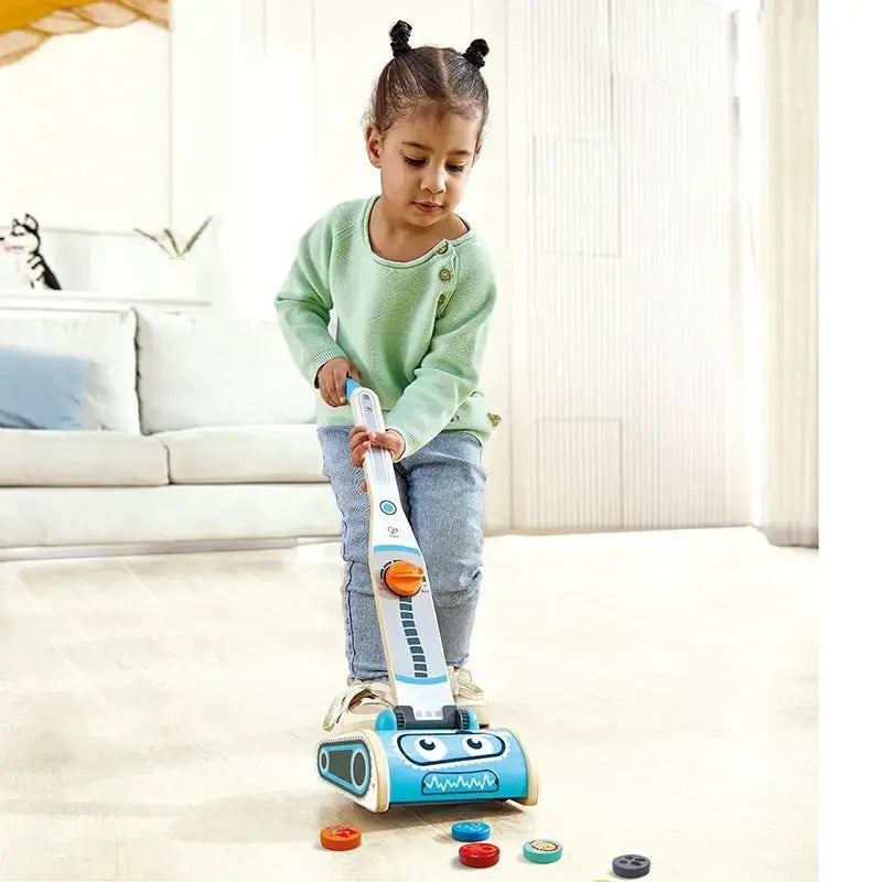 Fidtoy Aspiradora de juguete para juegos de imitación, juego de rol de limpieza para niños