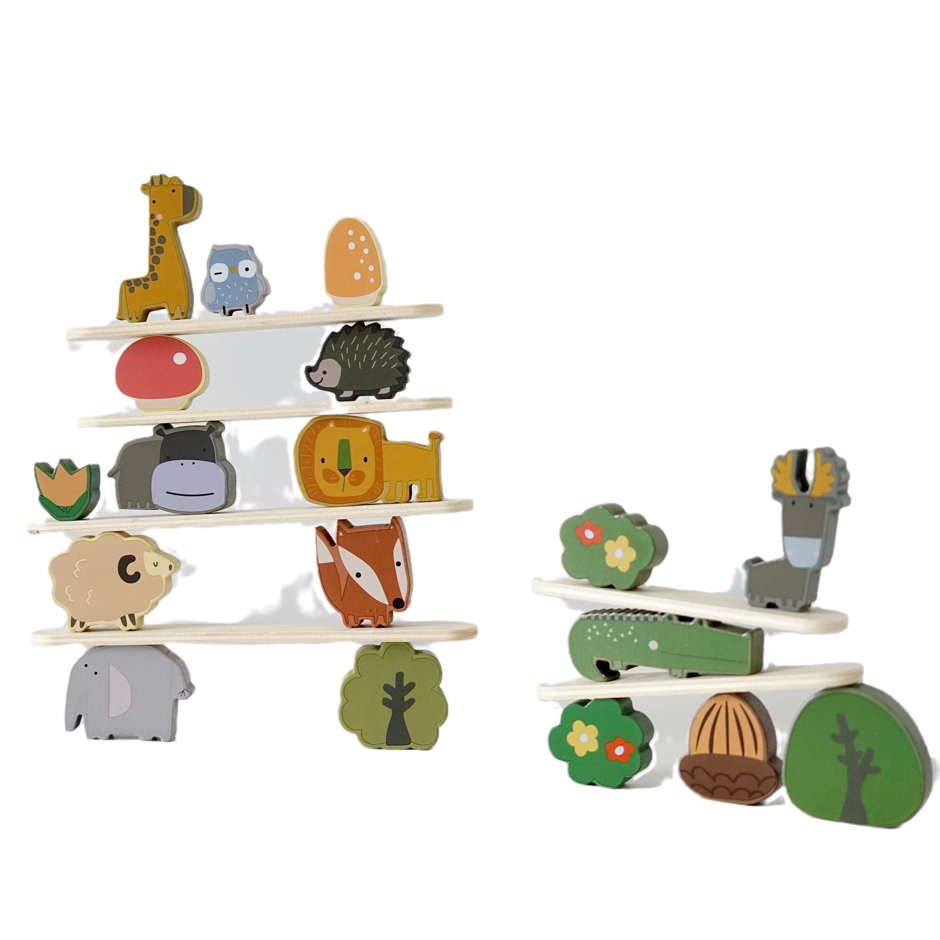 Wooden Animals in the Forest-Opened Ended Play