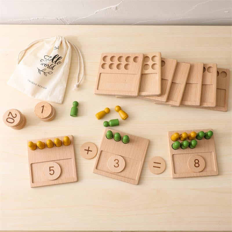 Set de juego de matemáticas Montessori - Juego educativo de matemáticas