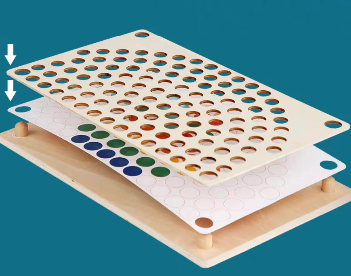 Perles Montessori Arc-en-ciel Fidtoy