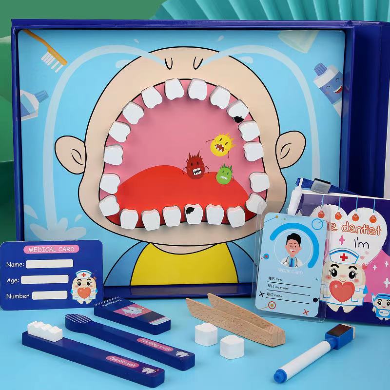 Set de juego de rol de pequeño dentista - Los mejores juguetes Montessori