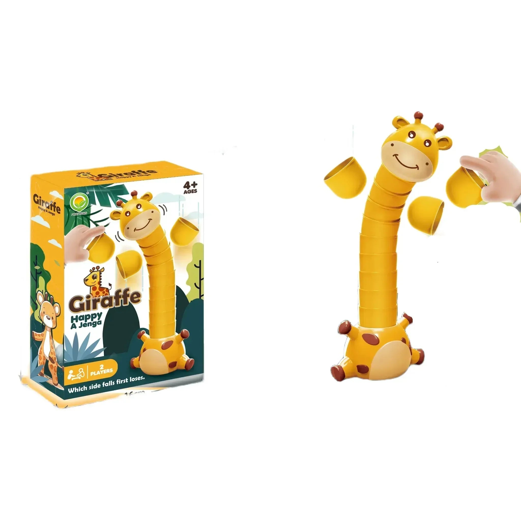 Fidtoy Girafe Cou Animaux Empilables Jeu d'Empilage Stack Attack pour Enfants