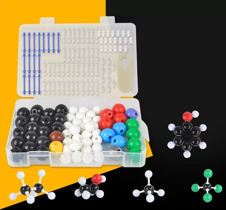 Fidtoy 259 Piece Molecular Chemistry Model Set for Students Organic Inorganic STEM Learning Kit Age 6+