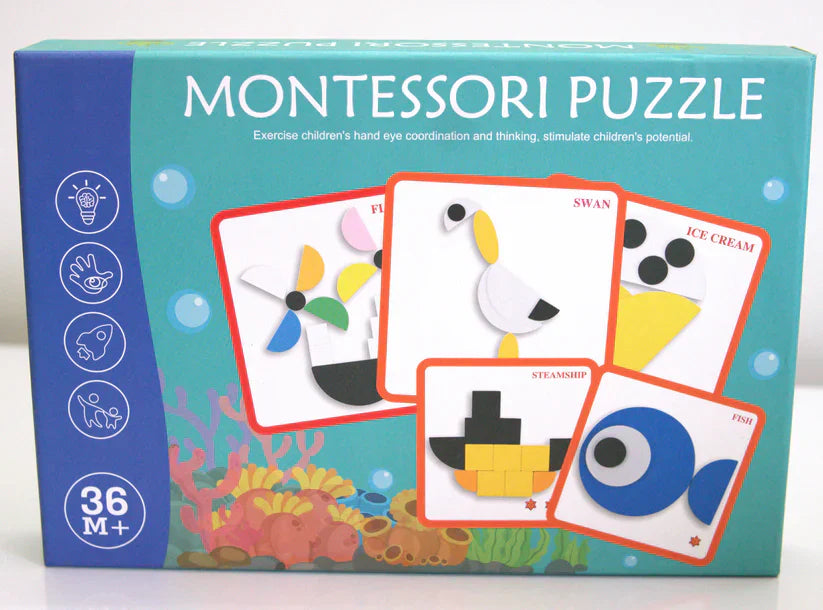 Fidtoy Puzzle géométrique Montessori