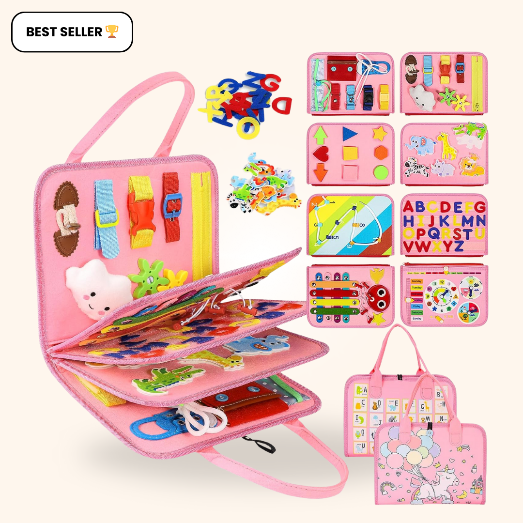Fidtoy Montessori Busy Board for Toddlers Travel Learning Toy