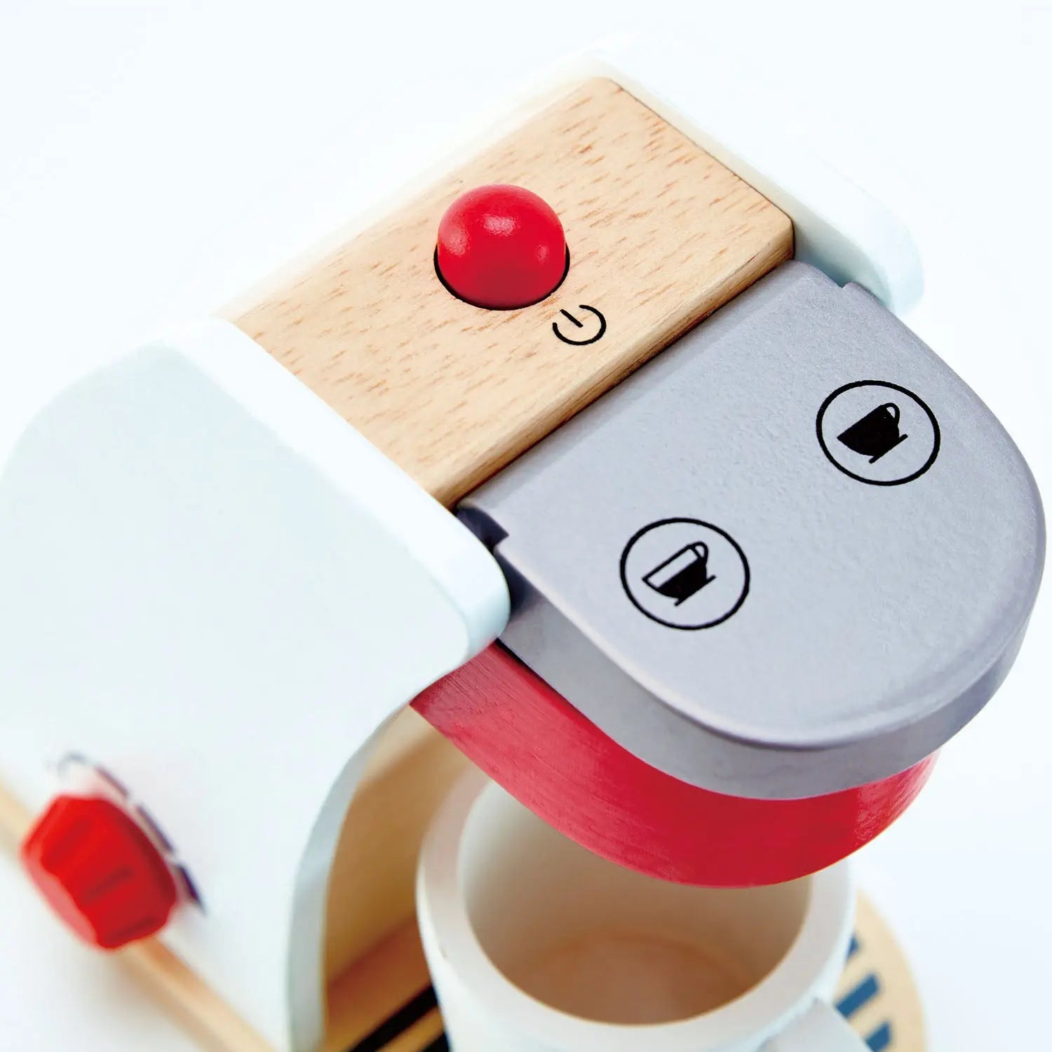 Juego de Cocina de Madera para Niños Fidtoy - Cafetera de Juguete para Juego de Imitación