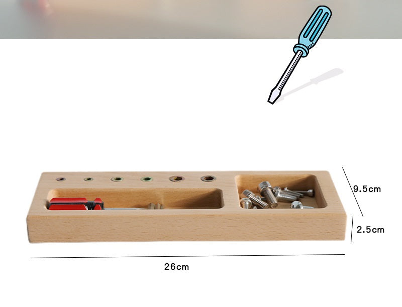 Joyeux Gumnut Montessori Tournevis Planche Multi-outils Jouet d'activité