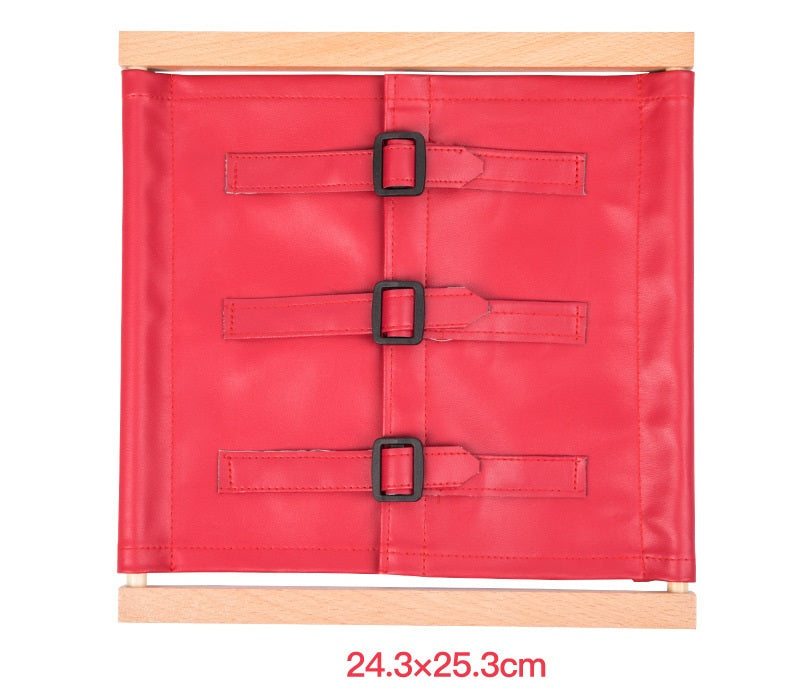 Cadres d'habillage Montessori A et boîte de rangement – Lot de 6