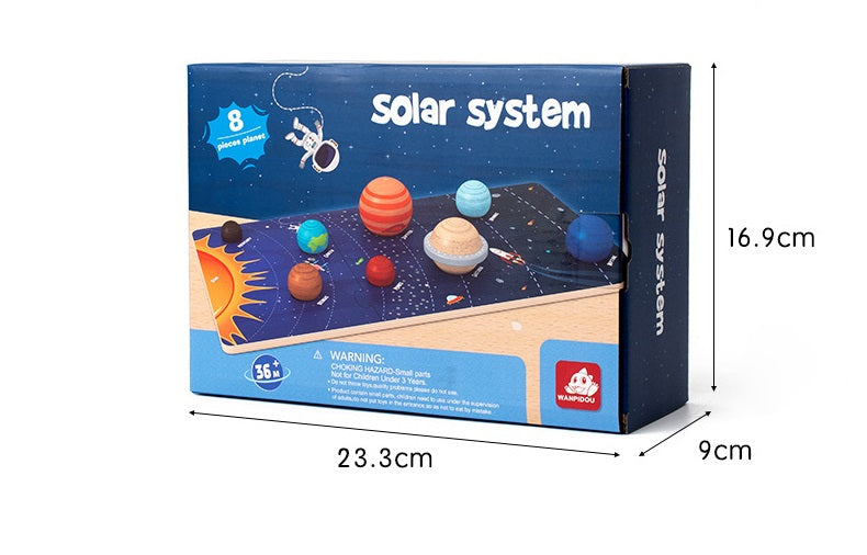 Puzle gigante de maqueta del sistema solar con tablero de planetas