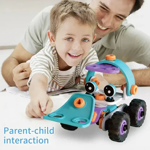 Fidtoy DIY Jeu de construction souple en caoutchouc pour enfants | 55 pièces