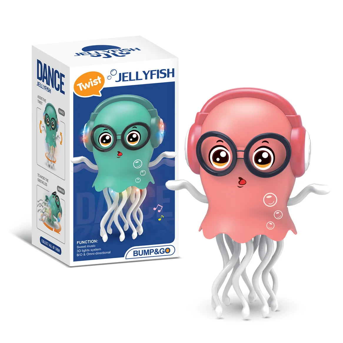 Fidtoy Jouet Pieuvre Électrique Dansante avec Lumières et Musique pour Enfants