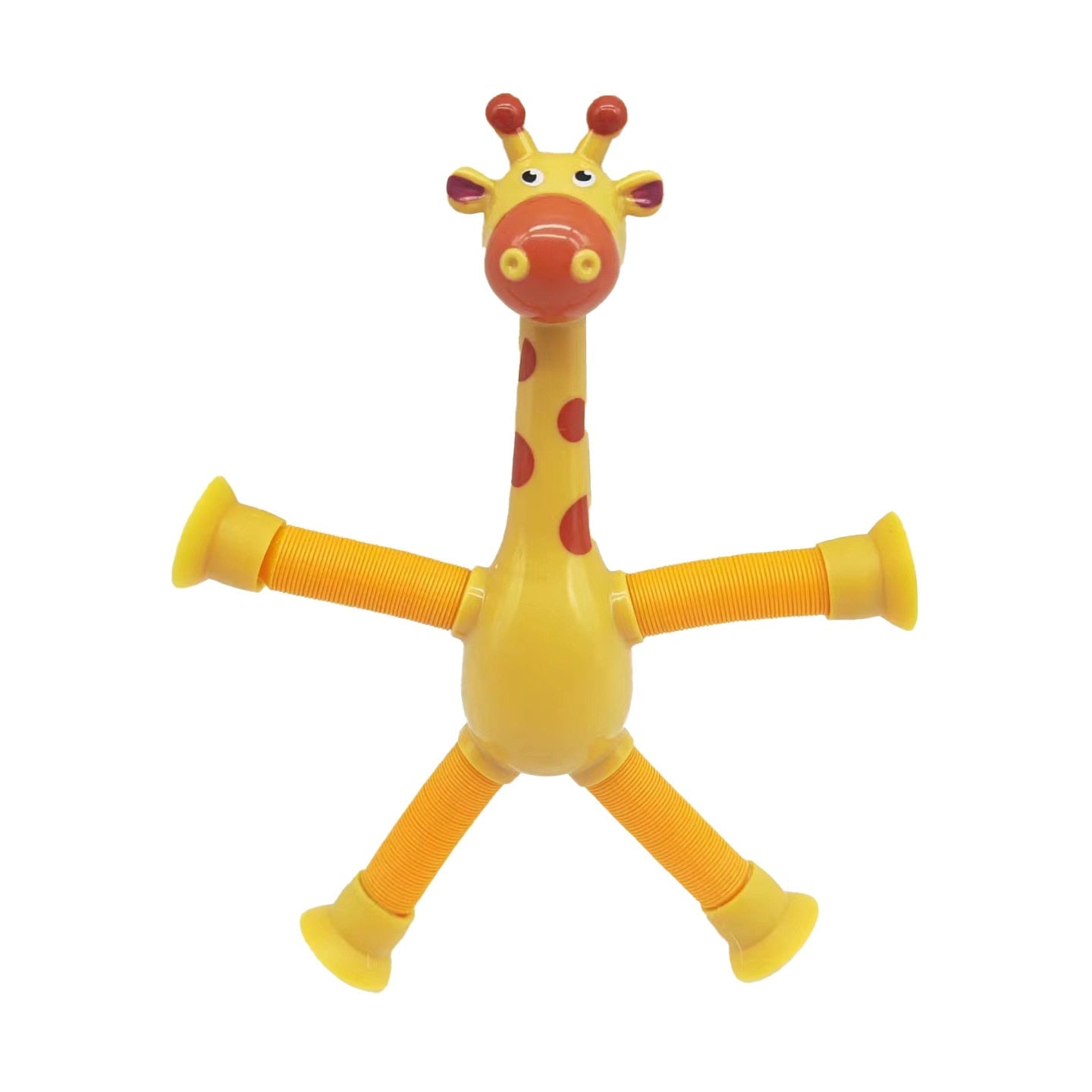 Fidtoy Girafe télescopique à ventouse, jouet sensoriel pour tout-petits, tube extensible, jouet anti-stress