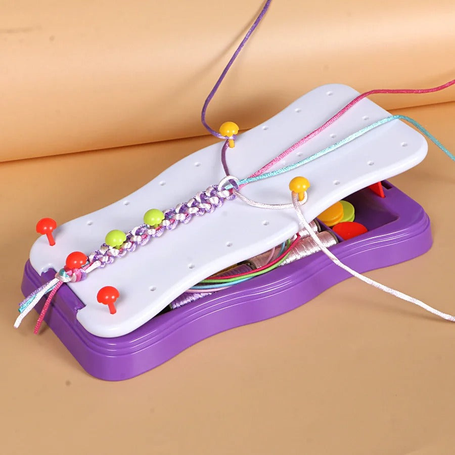 Craft Kids – Créatif & Éducatif – Kit de Fabrication de Bracelets Tricotés pour Enfants