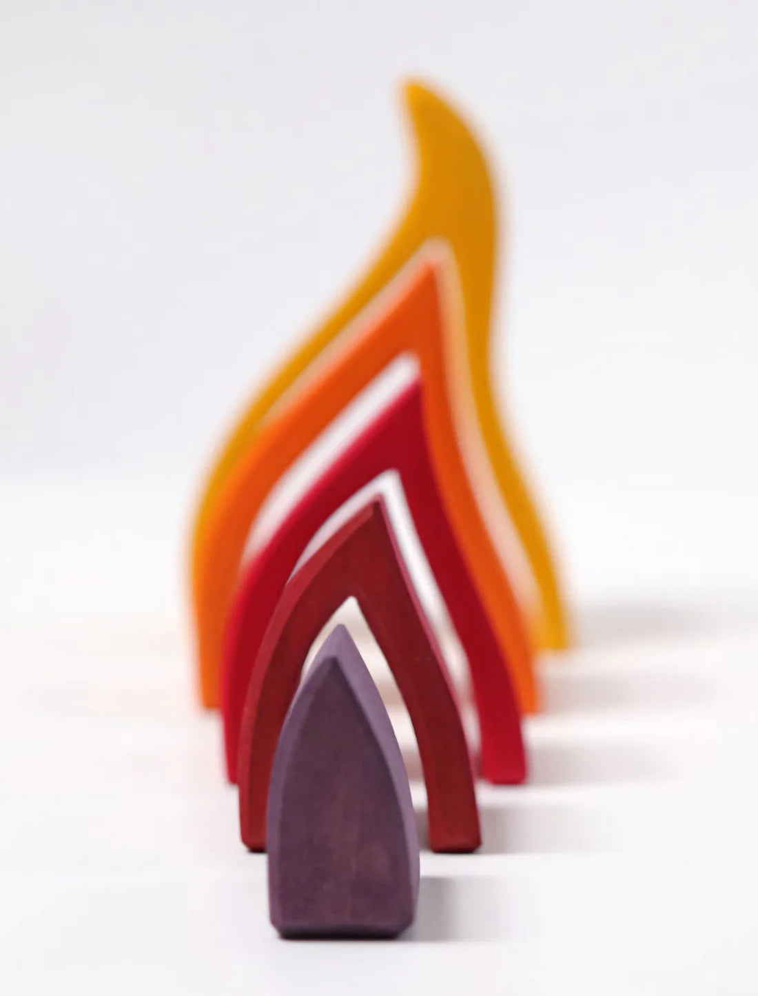 Fidtoy Fire Rainbow Toys Jouet à empiler en bois