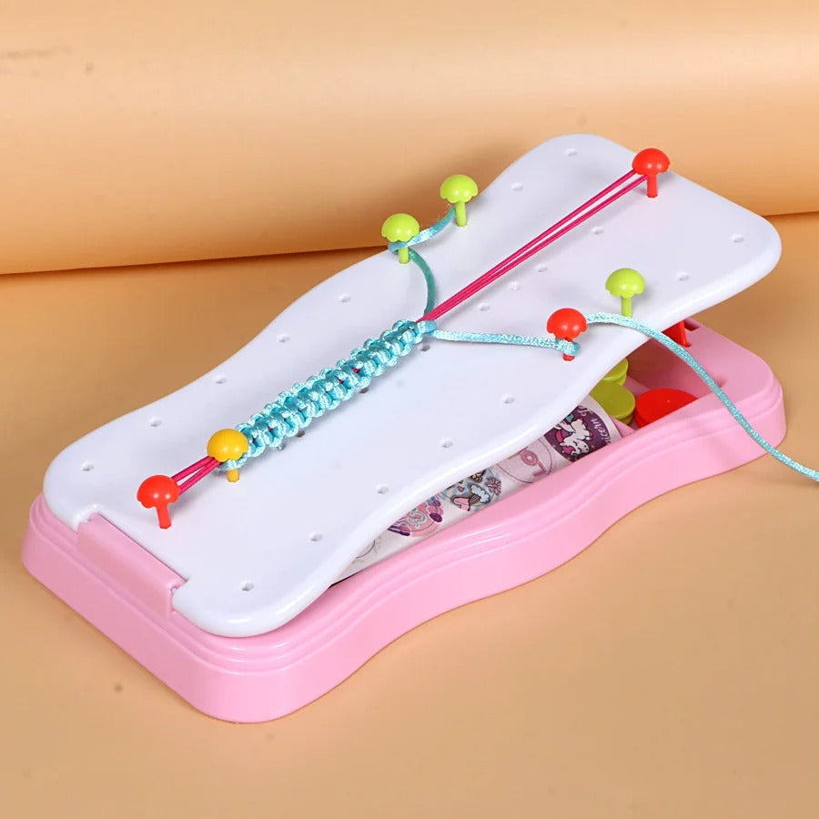Craft Kids – Créatif & Éducatif – Kit de Fabrication de Bracelets Tricotés pour Enfants