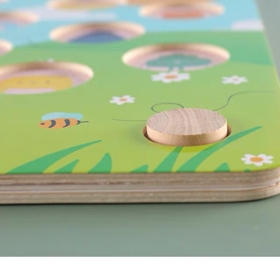 Jeu d'échecs Jumbo Mémoire en Bois avec Cartes de Traçage Assorties