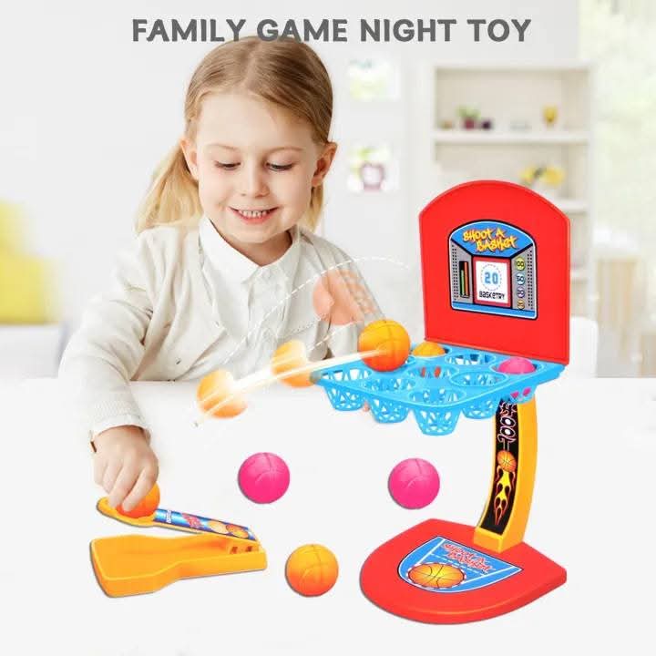 Fidtoy Mini jeu de basket de bureau avec panier et catapultes