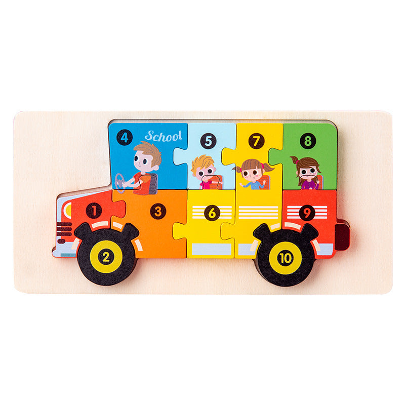 Fidtoy Wooden Shape Matching Puzzle for Toddler Learning Autism Kids Quiet Time Toy Montessori Puzzle Educational Toy Fine Motor Skills Game