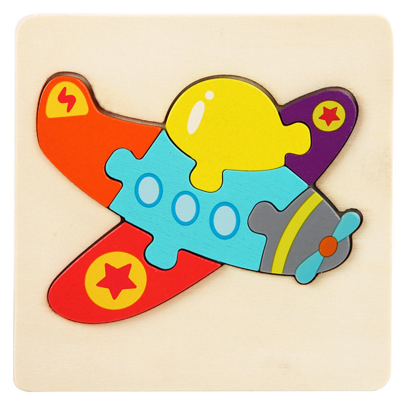 Fidtoy Montessori – Jeu de puzzles en bois pour tout-petits – Jouet éducatif pour le développement de la motricité fine