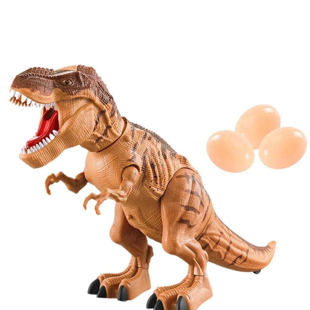 Fidtoy Jouet Dinosaure T-Rex Marcheur pour Enfants – Robot Dinosaure Interactif Pondant des Œufs avec Son Rugissant, Projection 3D, Jet de Brume d'Eau, Yeux Lumineux et Alimentation par Piles AA