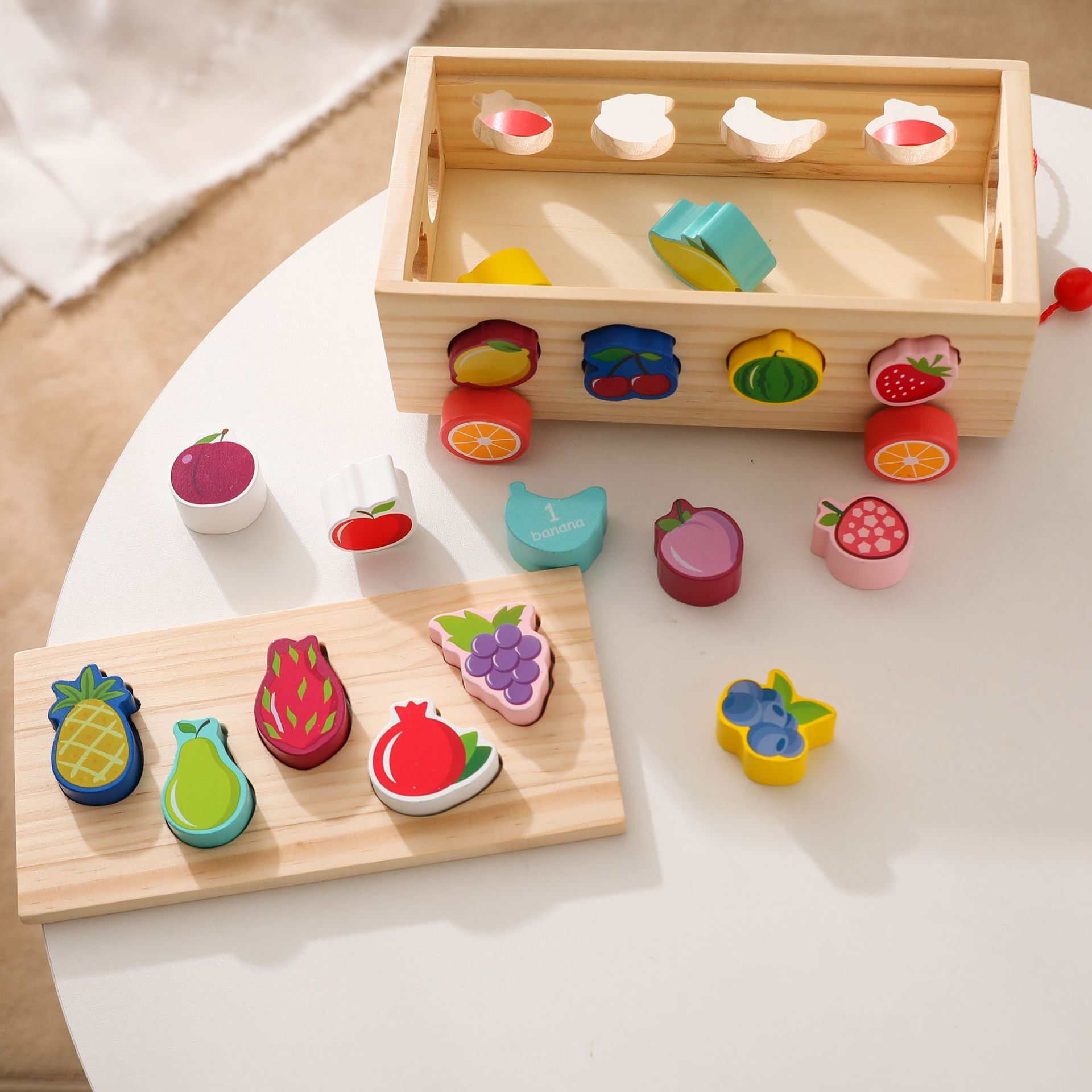 Jouets de Puzzle Multifonctionnels en Bois pour l'Éveil des Enfants | Apprentissage et Jeu Sensoriel Adaptés à l'Autisme