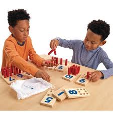 X Large Excellerations Montessori Counting Pegs Number Counting Sticks Boards