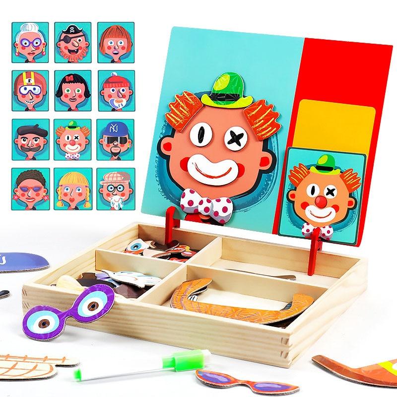Fidtoy Tableau magnétique double face pour tout-petits – Jouet créatif d'apprentissage et de dessin