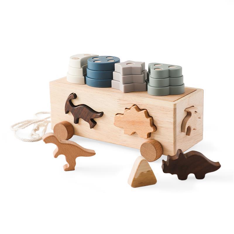 Juguetes de rompecabezas de madera multifuncionales para educación temprana para niños | Aprendizaje y juego sensorial amigables con el autismo