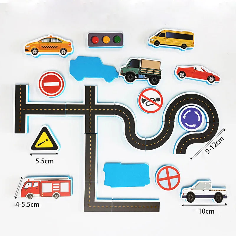 Bath Cars™ - Enorm Plezier In Bad - Foam Verkeer Badspeelgoed Set