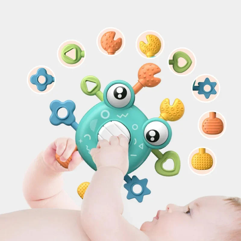 Crab Pull Toy™ – Grijp & Trek Plezier – Krab Sensorisch Bijtspeelgoed