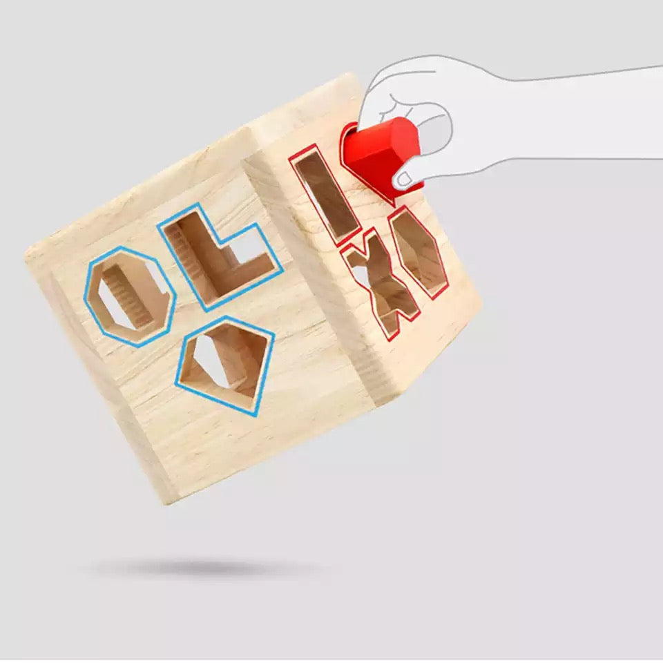Caja de madera con forma de conejo - Juguetes de motricidad fina