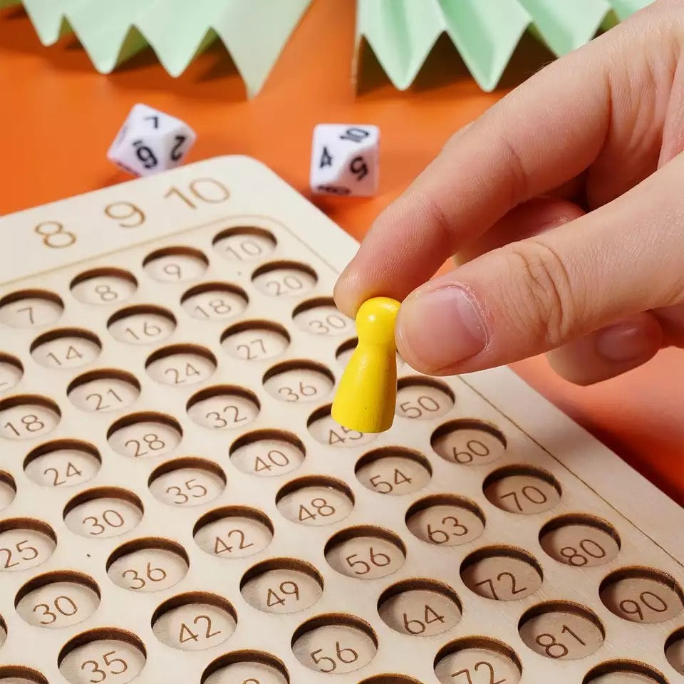 Multiplication Math Board Game - Mathematics Toys