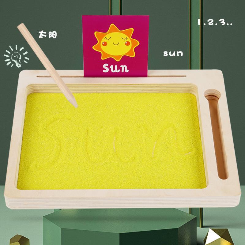 Wooden Sand Tray Wordpad - Best Fine Motor Skills