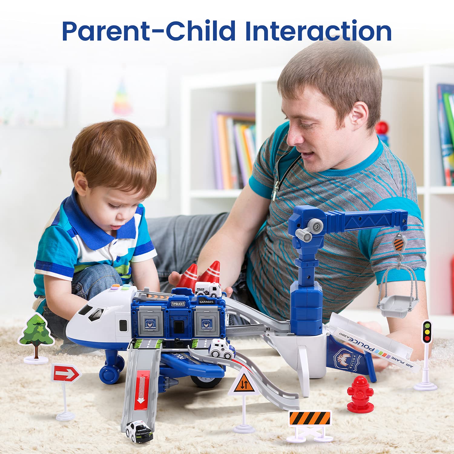 Fidtoy Transport Cargo Avion Jouet pour Enfants de 3 ans et plus