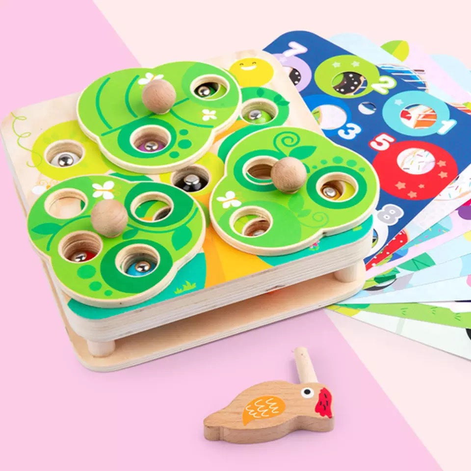 Juego magnético de madera Atrapa el bicho - Juguetes de motricidad fina