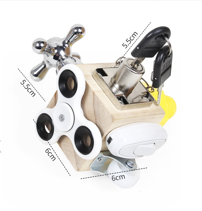 6 in 1 Busy Cube - Fine Motor Toys Sensory toys