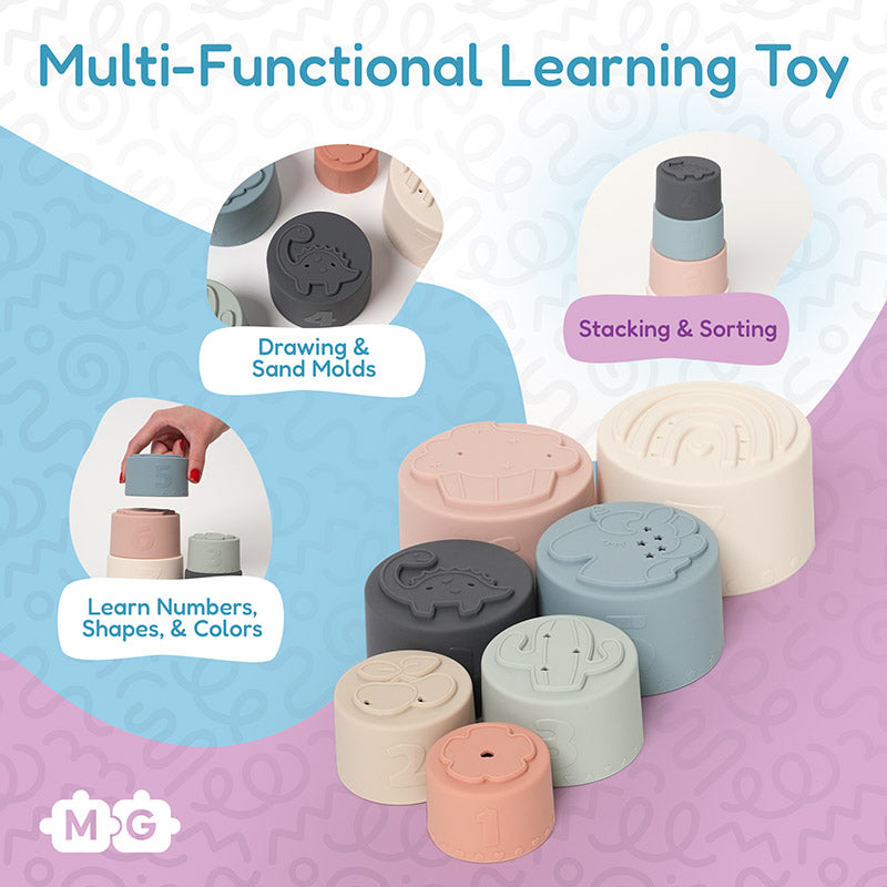 Gobelets empilables Montessori pour bébé