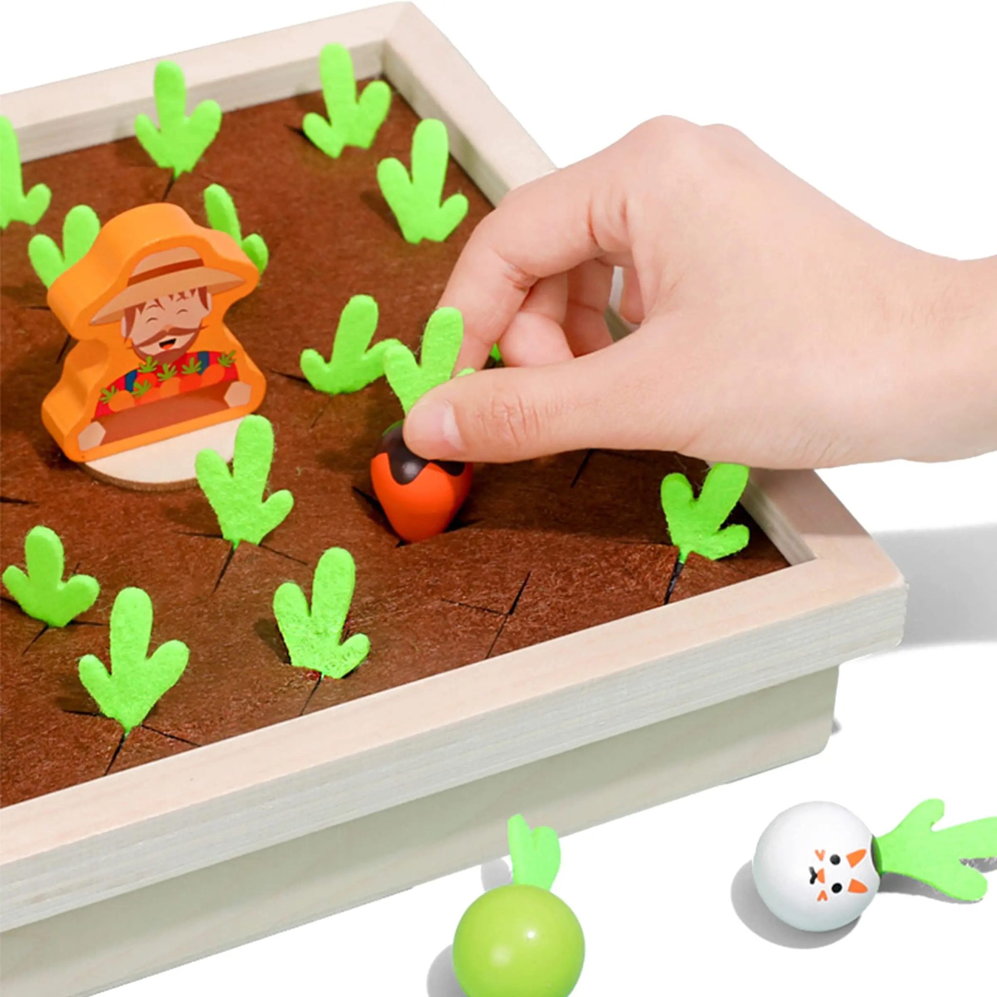 Juego de memoria de tirar zanahorias – Juguete para habilidades motrices finas y de emparejamiento