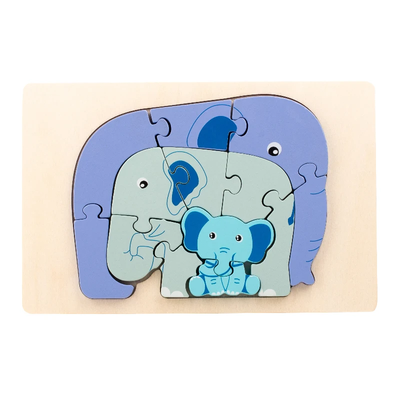 Animal Puzzle™ – Découvrez et Apprenez – Puzzle en Bois Cartoon
