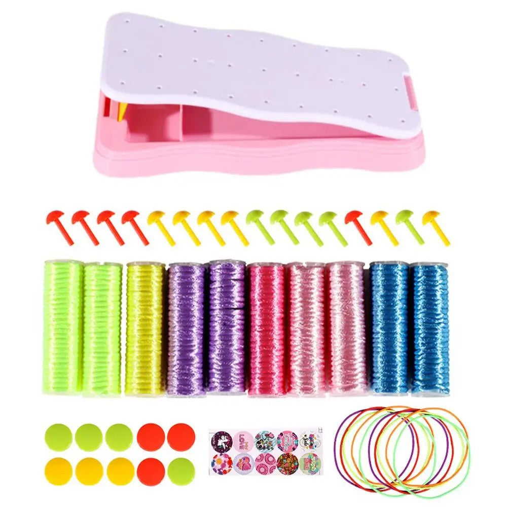 Craft Kids – Créatif & Éducatif – Kit de Fabrication de Bracelets Tricotés pour Enfants