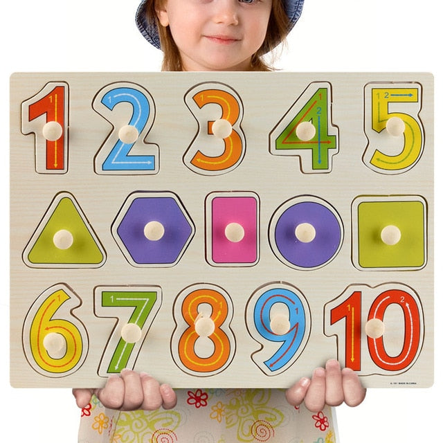 Fidtoy Wooden Vehicle Puzzle for Toddlers – Educational Learning Toy