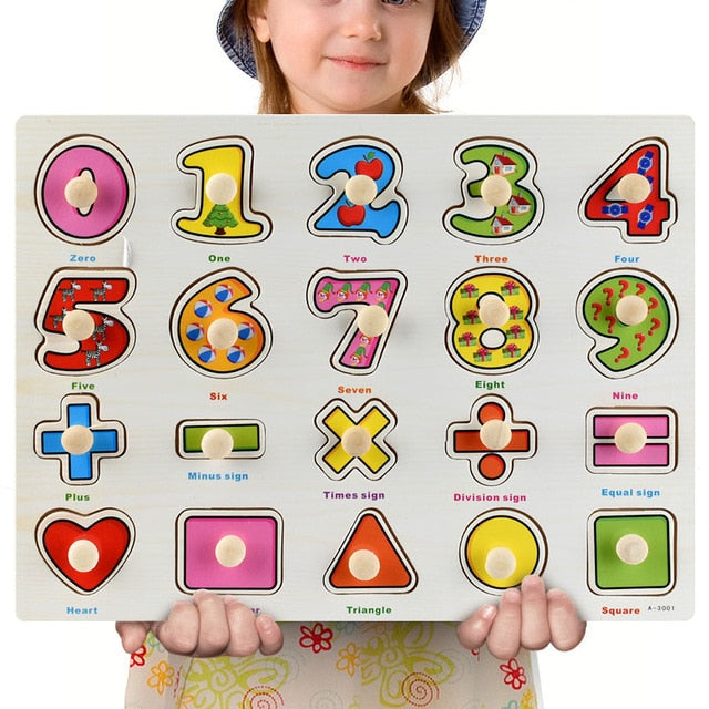 Fidtoy Wooden Vehicle Puzzle for Toddlers – Educational Learning Toy