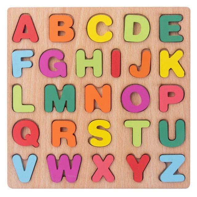 Fidtoy Montessori Wooden Alphabet Board
