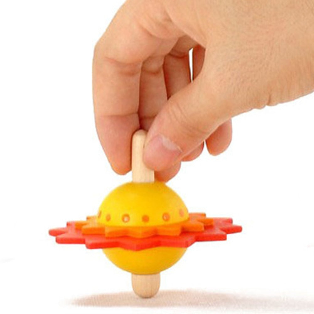 Fidtoy Toupie en bois pour enfants de 2 ans et plus