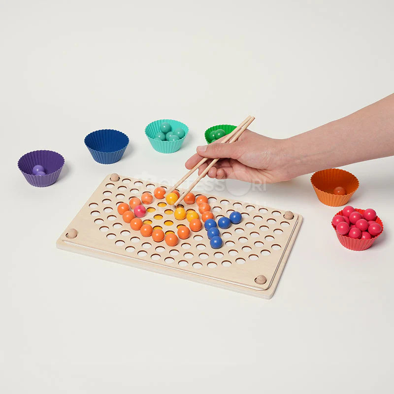 Perles Montessori Arc-en-ciel Fidtoy