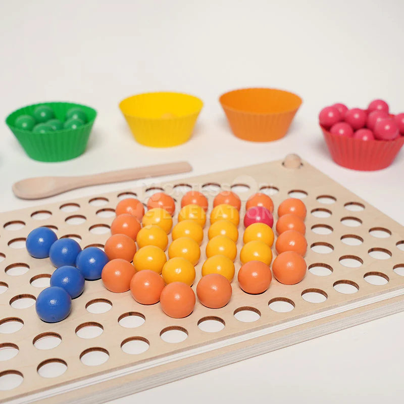 Perles Montessori Arc-en-ciel Fidtoy